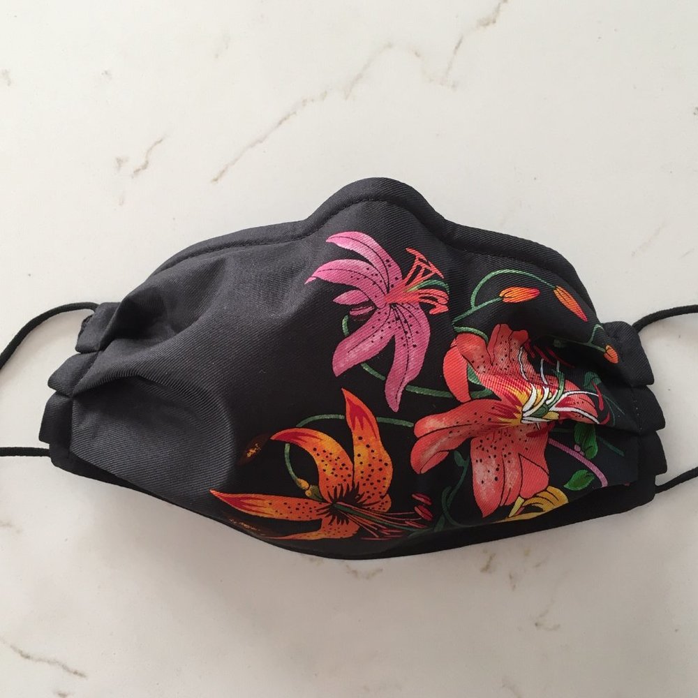 Silk Face Mask 2 from Gucci Fabric Remnant